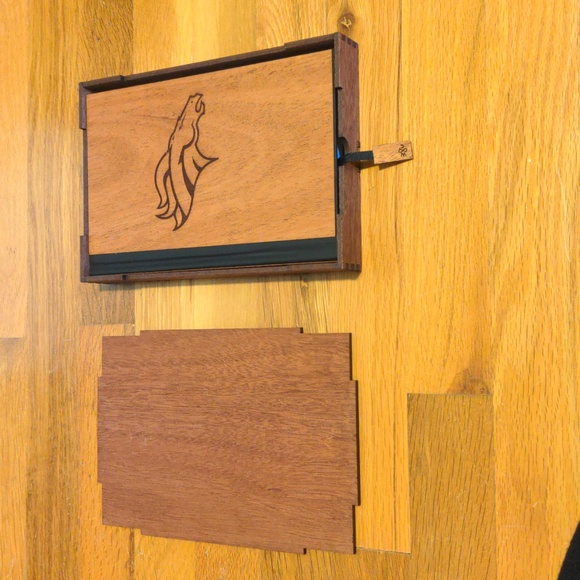 Denver Broncos WoodChuck Wood Lined Notebook Journal Diary with box - Picture 2 of 7